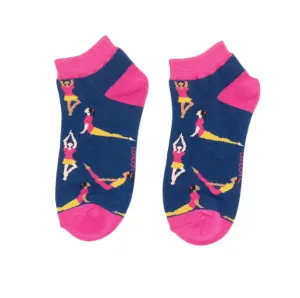 Navy Yoga Trainer Socks