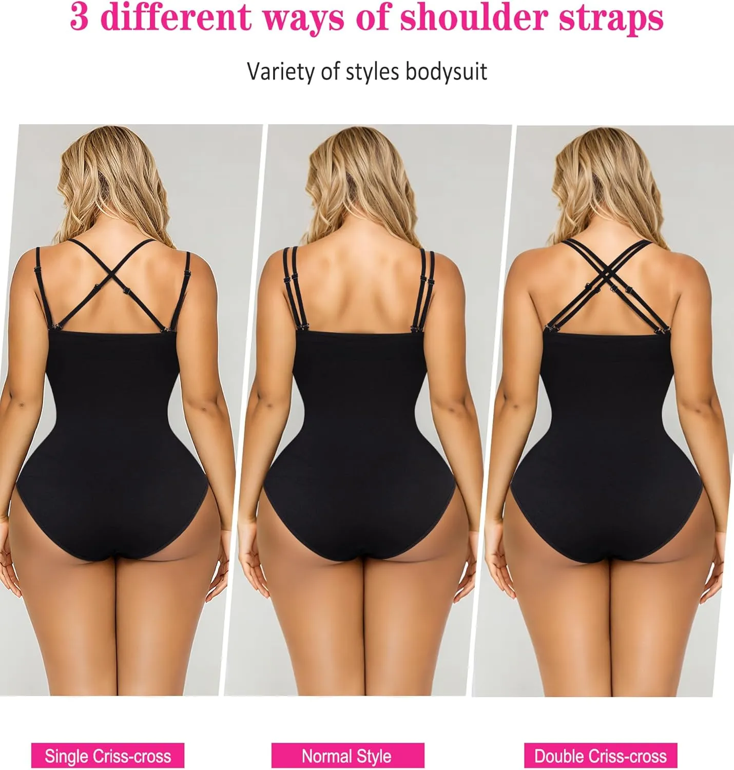 Nebility Seamless Shapewear for Women Tummy Control Bodysuit Shirts Full Body Shaper Tank Top Body Suit Corset Waist Trainer
