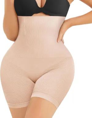 Nebility Womens' Shapewear Thigh Slimmer Tummy Control Body Shaper Shorts Butt Lifter Panties High Waist Trainer