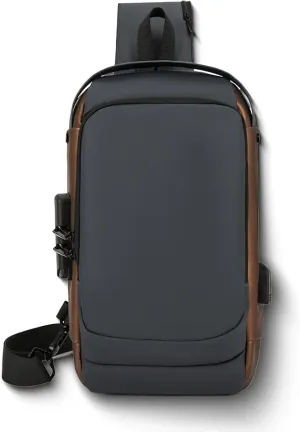 New Carbon Fiber Streamline Anti-Theft Sling Bag, Cangureras Para Hombres, Waterproof Or Daily Trips, Commutes, Sports