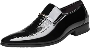 New Men Classic Dress Shoes Crocodile Leather Business Casual Formal Sneakers Plus Size Office Wedding Party Oxford Shoes