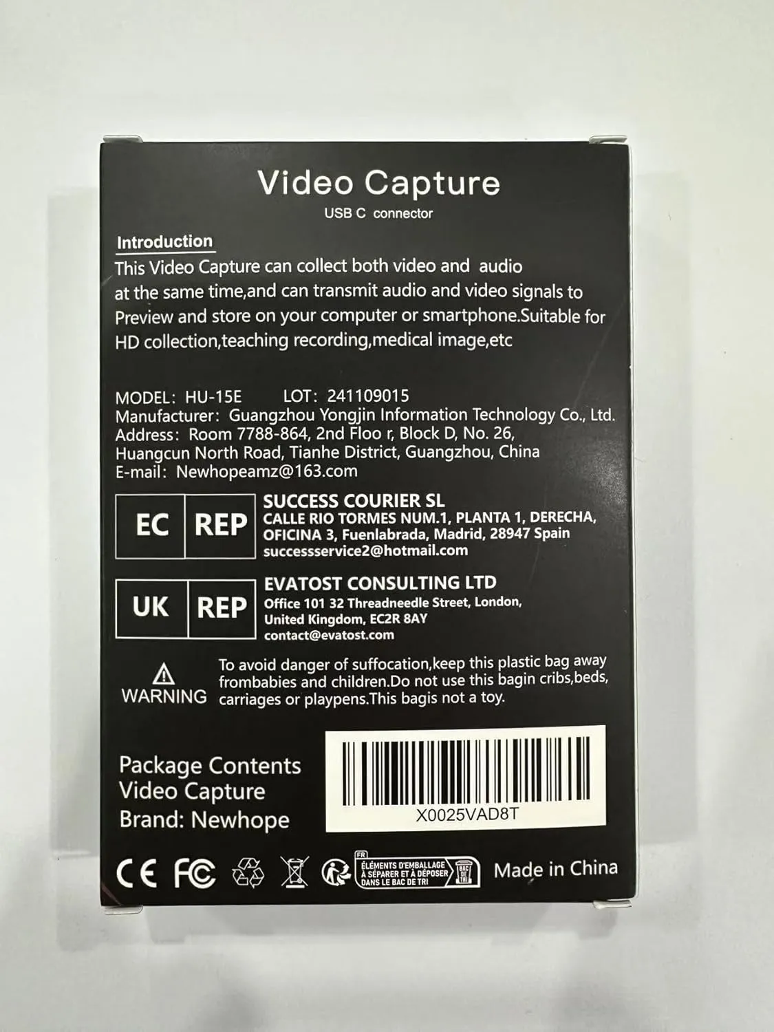 Newhope USB 3.0 Capture Card with 100W PD - HDMI to USB-C Video Capture Card 1080P 60fps & 2K 30fps Video Audio Capture Device for Streaming, Game Recording, Compatible for Quest 3, Switch, PS4/PS5