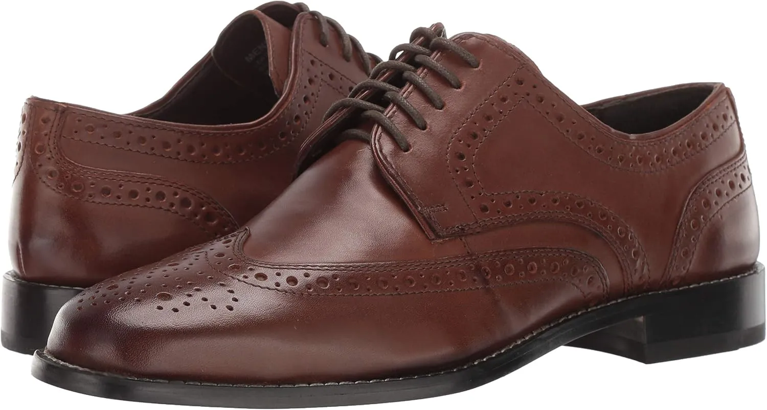 Nunn Bush Men's Nelson Wing Tip Oxford Dress Casual Lace-Up