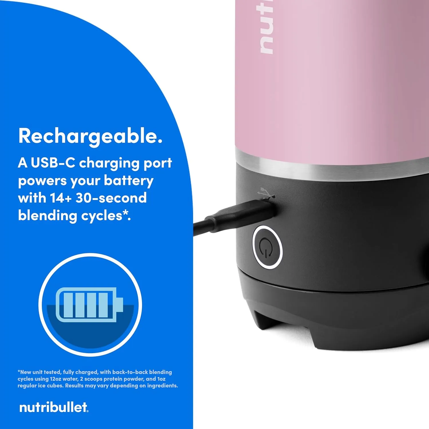 nutribullet Flip Portable Blender with Insulated Cup, Lavender, NBPB50350LAV