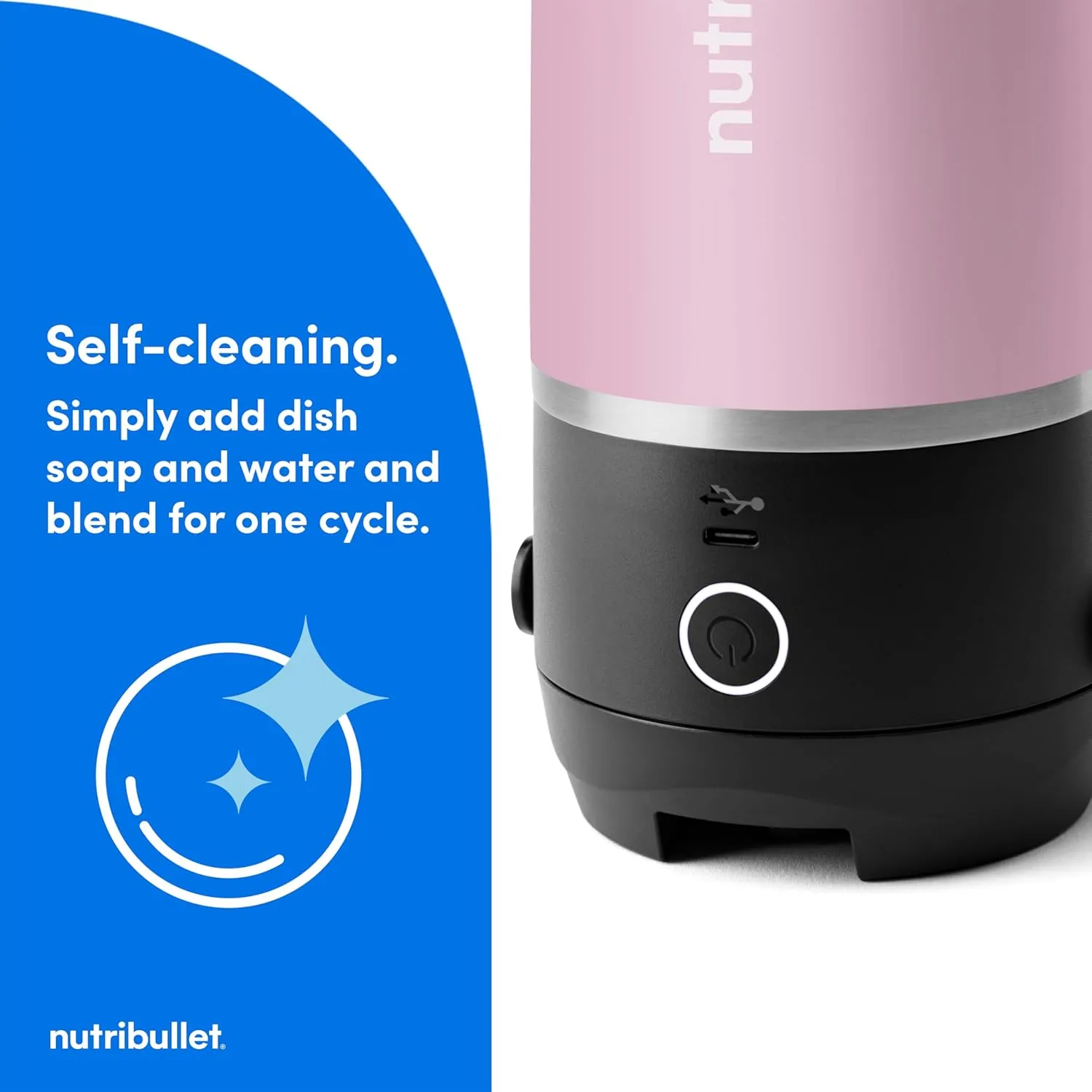 nutribullet Flip Portable Blender with Insulated Cup, Lavender, NBPB50350LAV