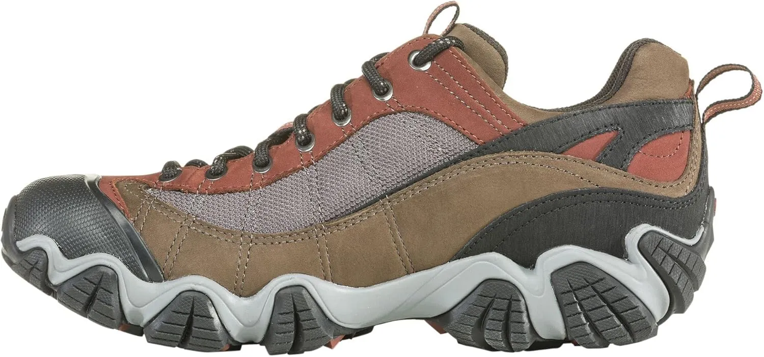Oboz Mens Firebrand II Low B-Dry Hiking Shoes, Earth, 8.5 Wide