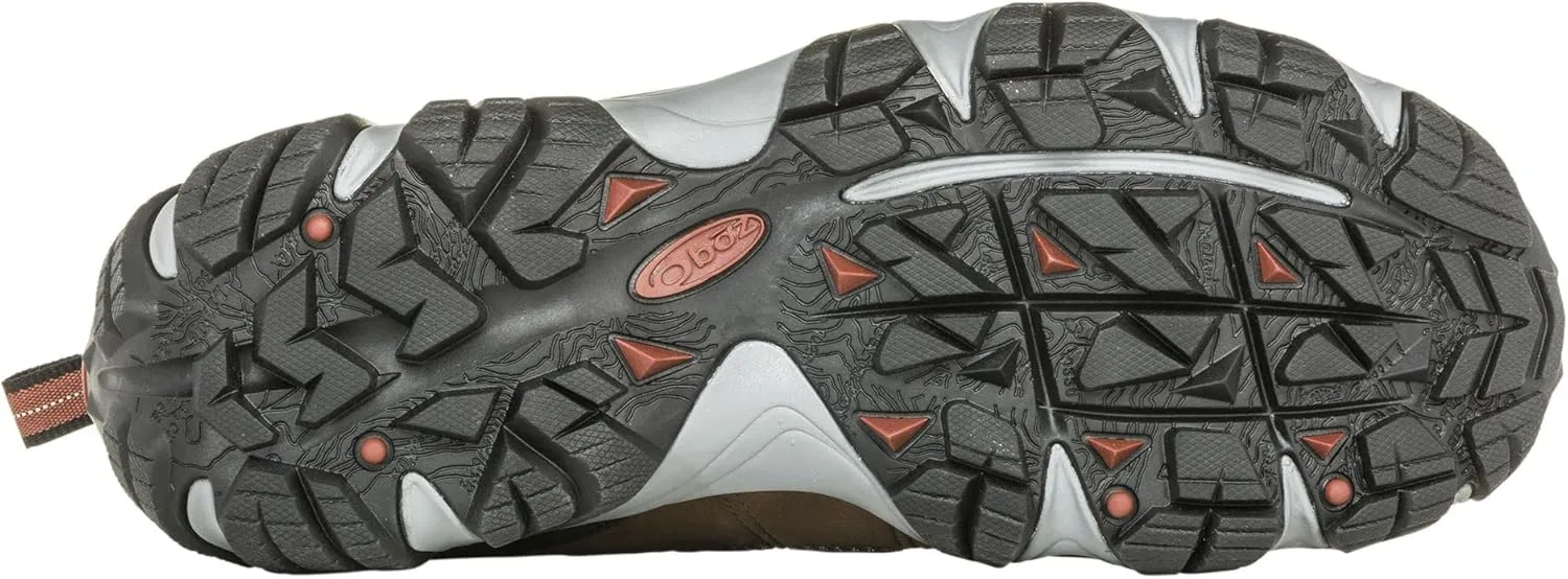 Oboz Mens Firebrand II Low B-Dry Hiking Shoes, Earth, 8.5 Wide
