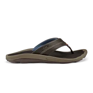 OluKai Men’s Kipi Beach Sandal - Espresso|Espresso