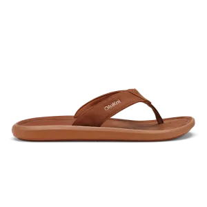 OluKai Men’s Pili Waterproof Leather Sandal - Fox|Fox