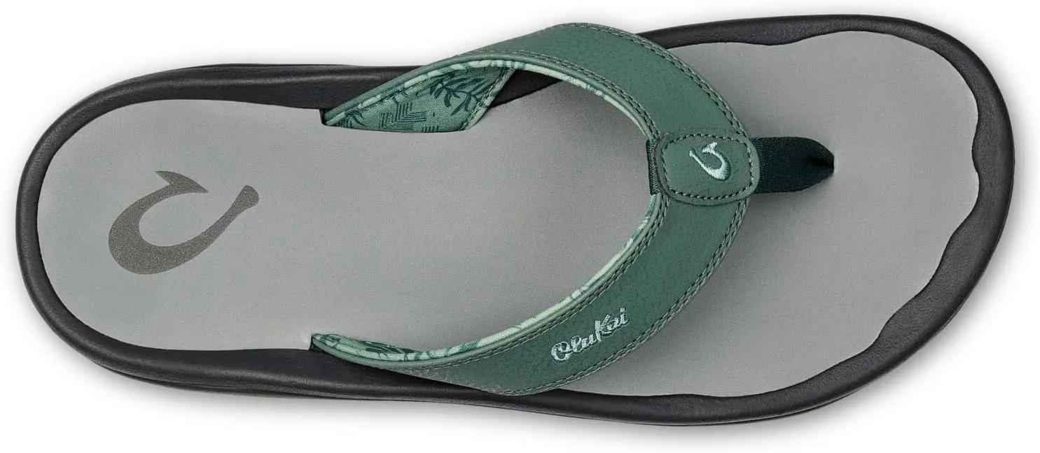 OLUKAI Ohana Men's Beach Sandals, Water Resistant Flip Flops, Arch Support & Comfort Fit, Lightweight & Durable, Enhanced Grip & Traction