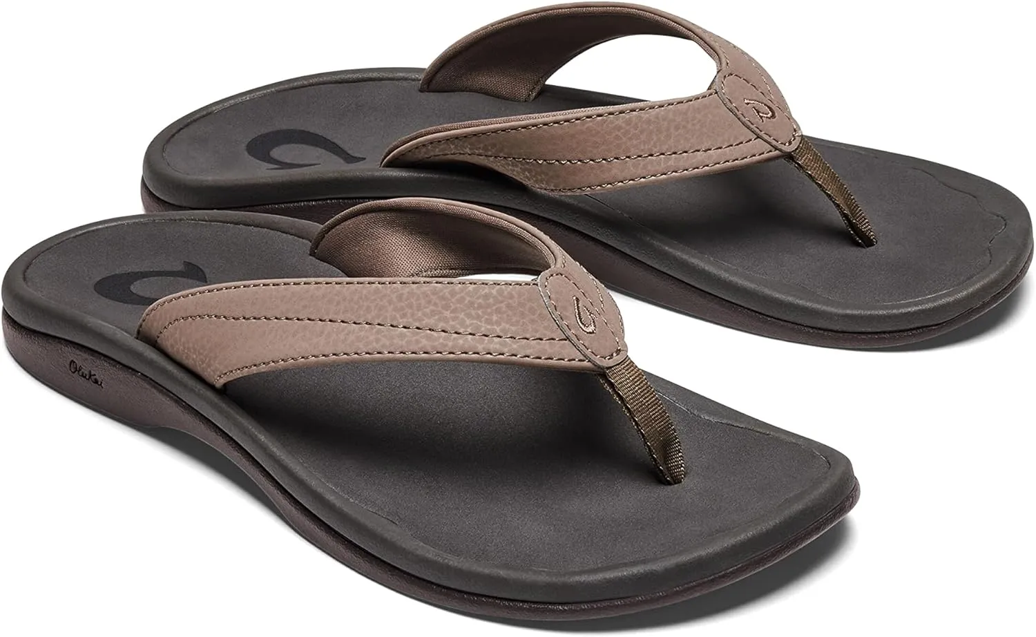 OLUKAI Ohana Women's Beach Sandals, Water Resistant Flip Flops, Arch Support & Comfort Fit, Lightweight & Durable, Enhanced Grip & Traction