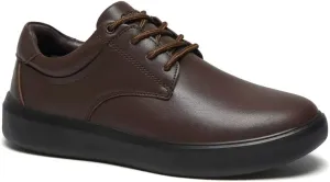 OrthoComfoot Men's Orthopedic Leather Dress Walking Shoes: Comfortable Plantar Fasciitis Sneakers with Arch Support for, Orthotic Casual Business Work Shoes for Foot and Heel Pain Relief