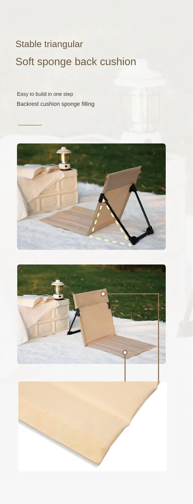 Outdoor Camping Lightweight Comfortable Folding Chair Park Leisure Beach Chair