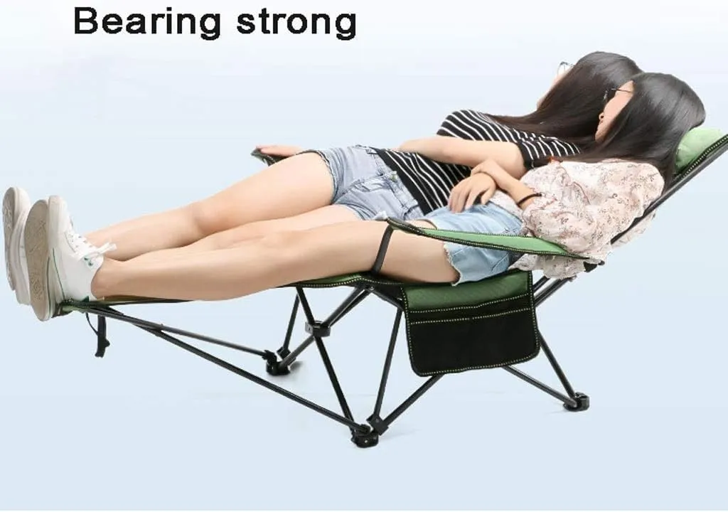 Outdoor Chair Folding Camping Chair Outdoor Camping Chair Folding Chair Recliner Break Relax Lounger Zero Gravity Chairs Garden Balcony Fishing Hiking Camping Chair Foldable Chair ( Color : Green , Si