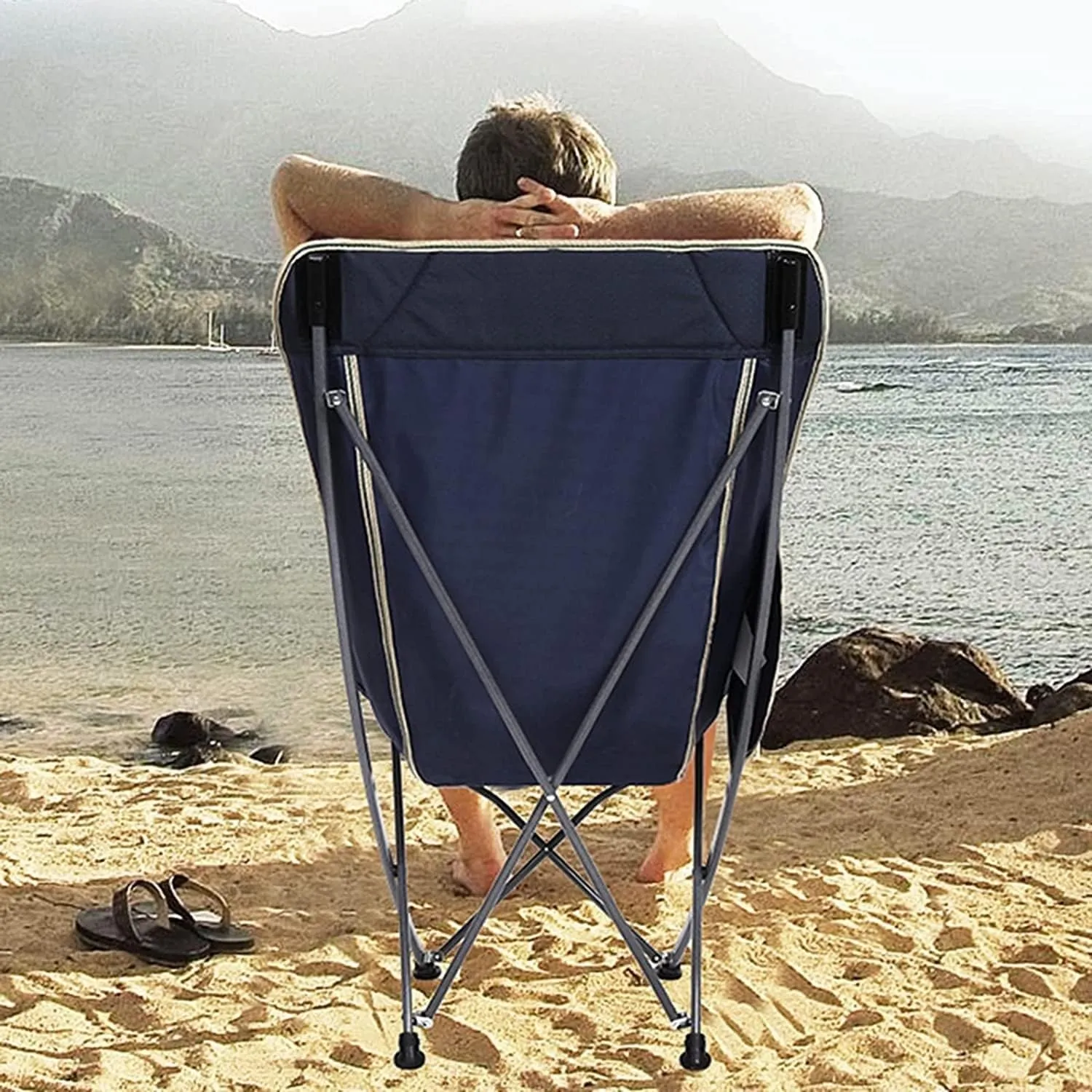 Outdoor Chair Folding Camping Chair Ultralight Folding Camping Chair with Backrest Leisure Beach Seat with Mesh External Hanging Bag Portable Backpack Chair Camping Chair Foldable Chair