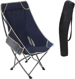 Outdoor Chair Folding Camping Chair Ultralight Folding Camping Chair with Backrest Leisure Beach Seat with Mesh External Hanging Bag Portable Backpack Chair Camping Chair Foldable Chair