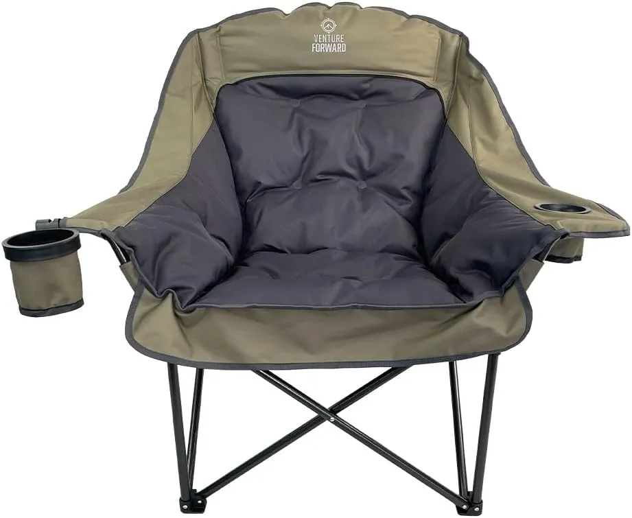 Oversized Folding Camping Chair - Portable and Comfortable, 400 lbs. Weight Capacity - Perfect for Camping and Outdoor Activities