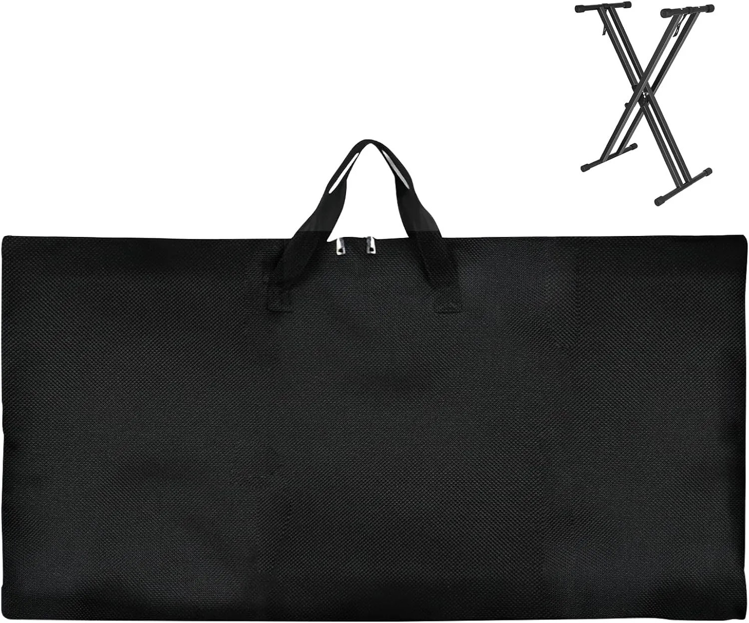 Oxford Cloth Electronic Piano X-Shaped Frame Bag, Portable Handbag for Piano Keyboard Stand Travel and Storage