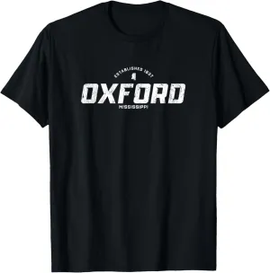 Oxford Mississippi MS Vintage Athletic Sports Logo T-Shirt