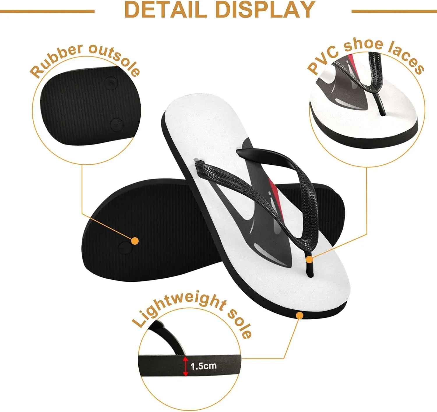 Oyihfvs Flip Flops Flip Sandal Home Slippers Hotel Spa Bedroom for Men Women XS-XXL