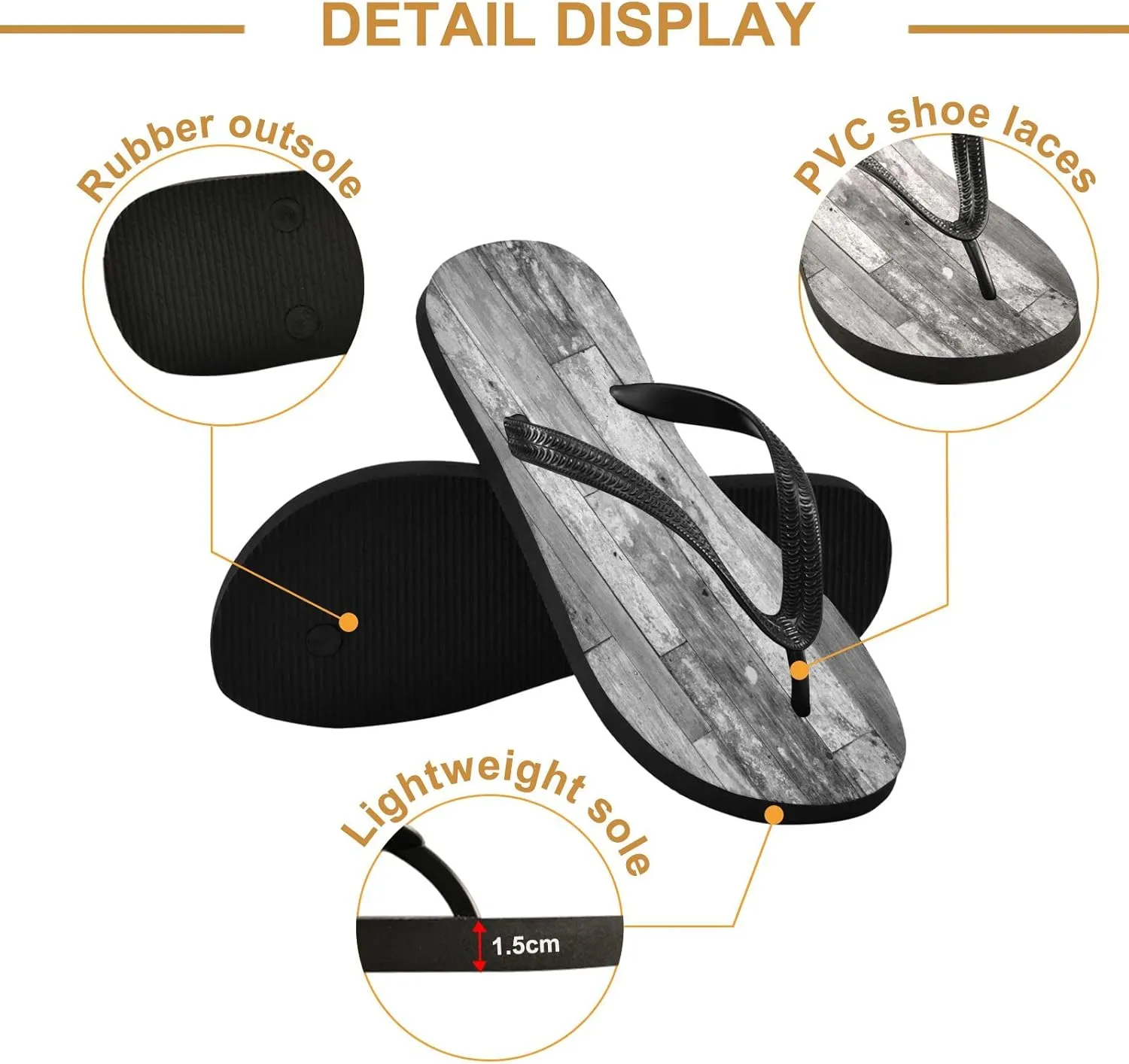 Oyihfvs Flip Flops Flip Sandal Home Slippers Hotel Spa Bedroom for Men Women XS-XXL