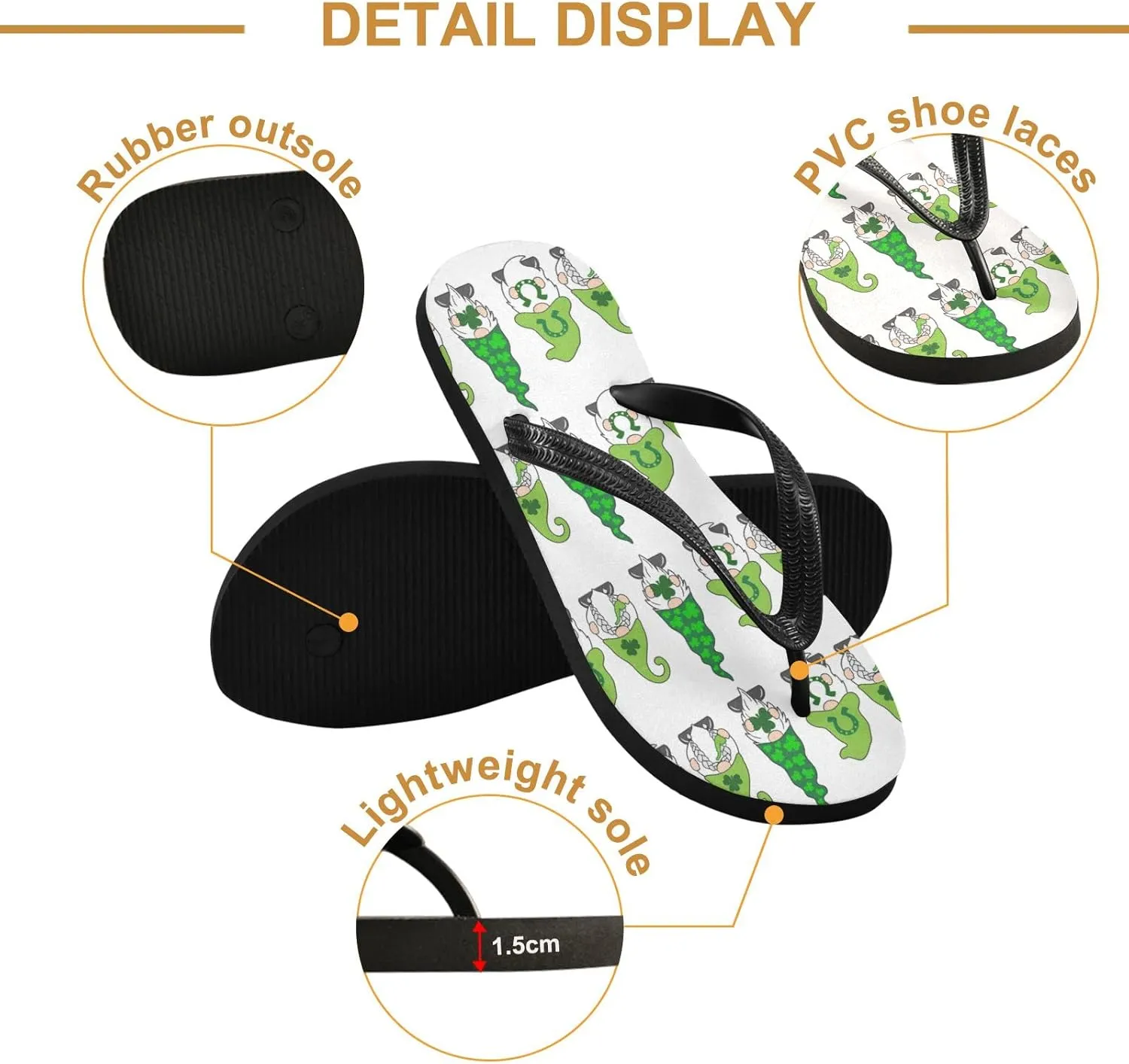 Oyihfvs Flip Flops Flip Sandal Home Slippers Hotel Spa Bedroom for Men Women XS-XXL