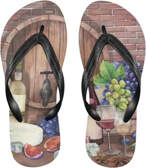 Oyihfvs Flip Flops Flip Sandal Home Slippers Hotel Spa Bedroom for Men Women XS-XXL