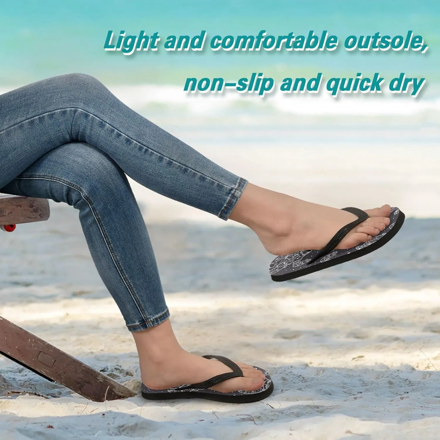 Oyihfvs Flip Flops Flip Sandal Home Slippers Hotel Spa Bedroom for Men Women XS-XXL