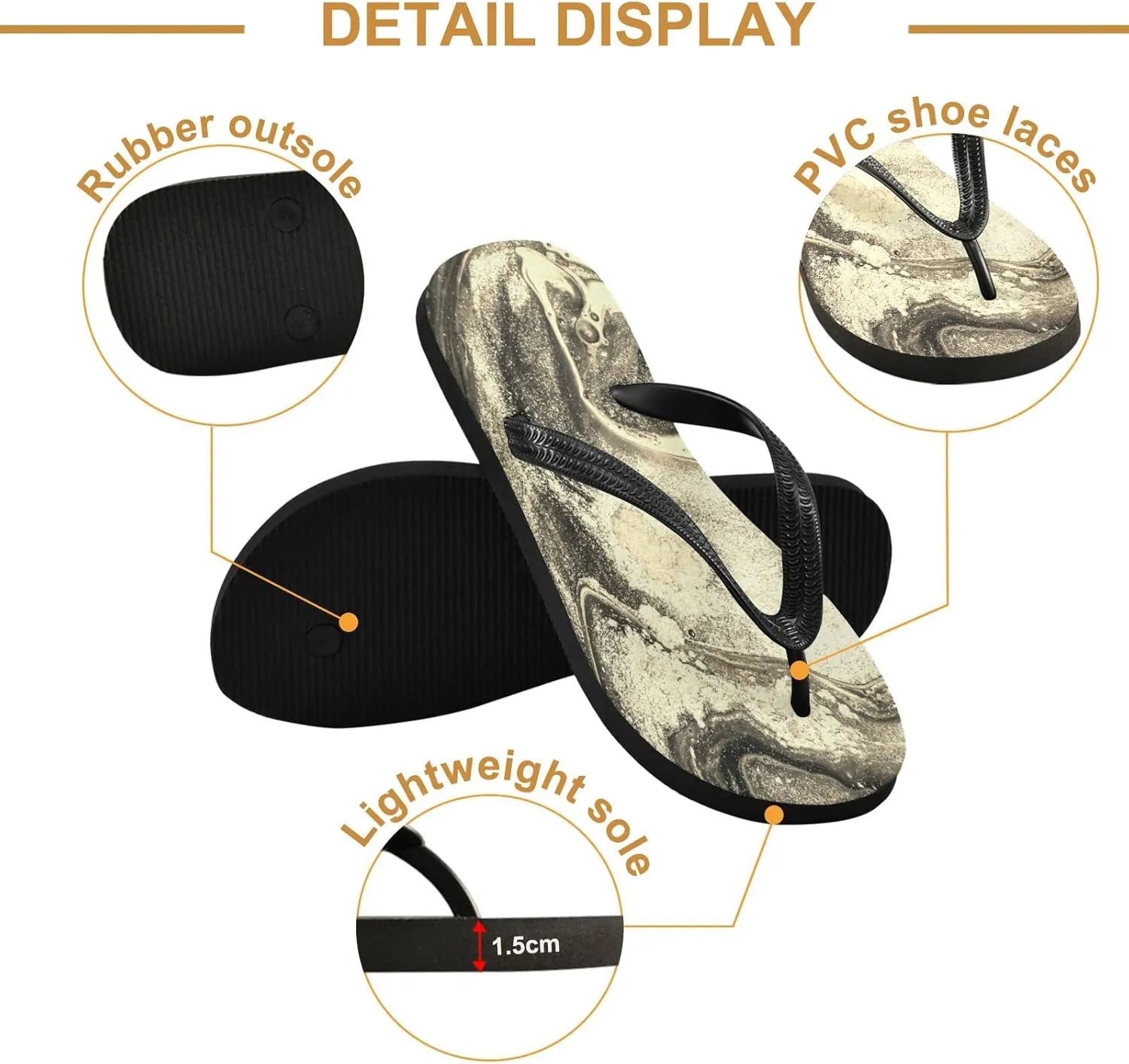 Oyihfvs Flip Flops Flip Sandal Home Slippers Hotel Spa Bedroom for Men Women XS-XXL