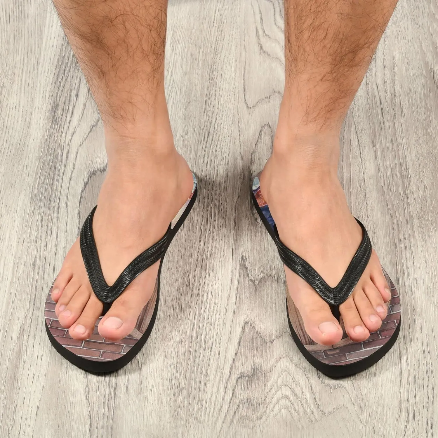 Oyihfvs Flip Flops Flip Sandal Home Slippers Hotel Spa Bedroom for Men Women XS-XXL