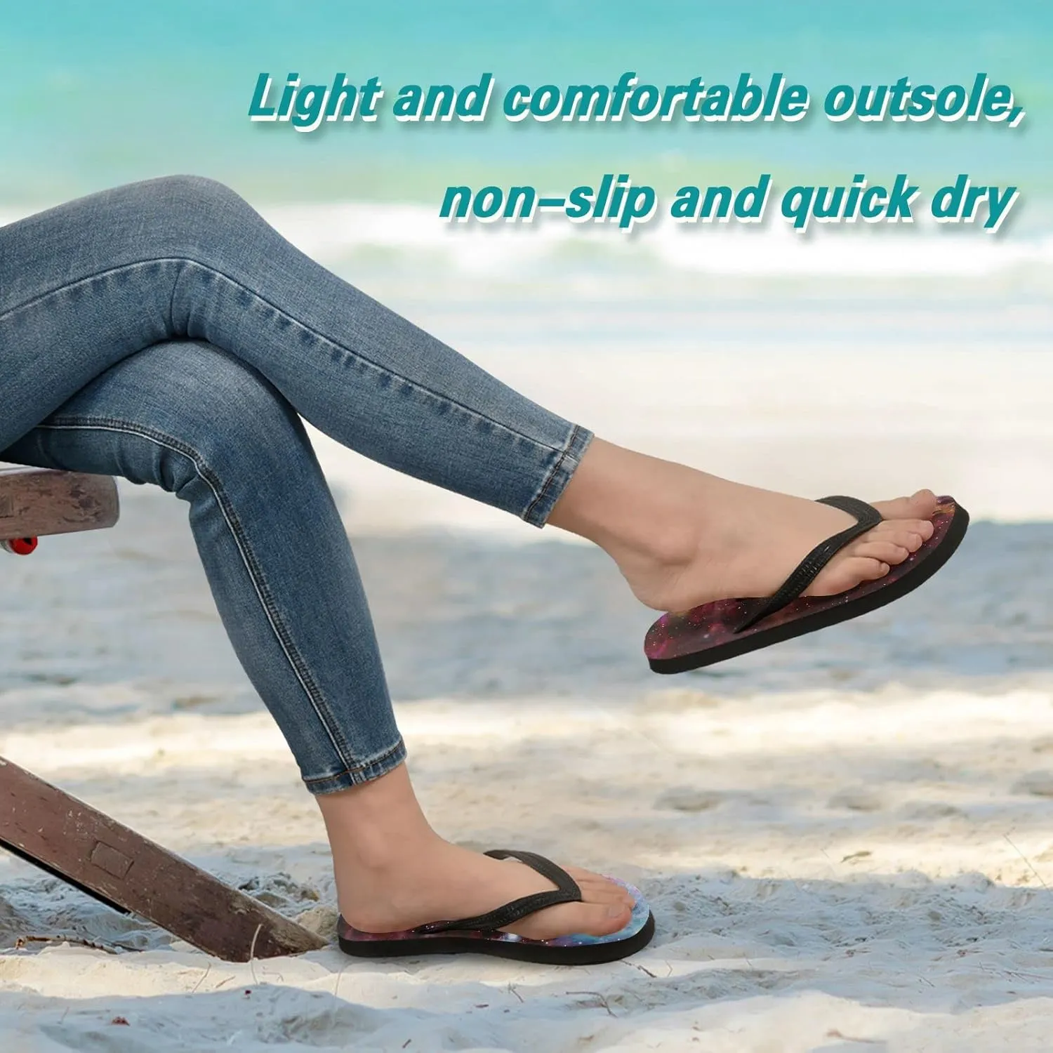 Oyihfvs Flip Flops Flip Sandal Home Slippers Hotel Spa Bedroom for Men Women XS-XXL
