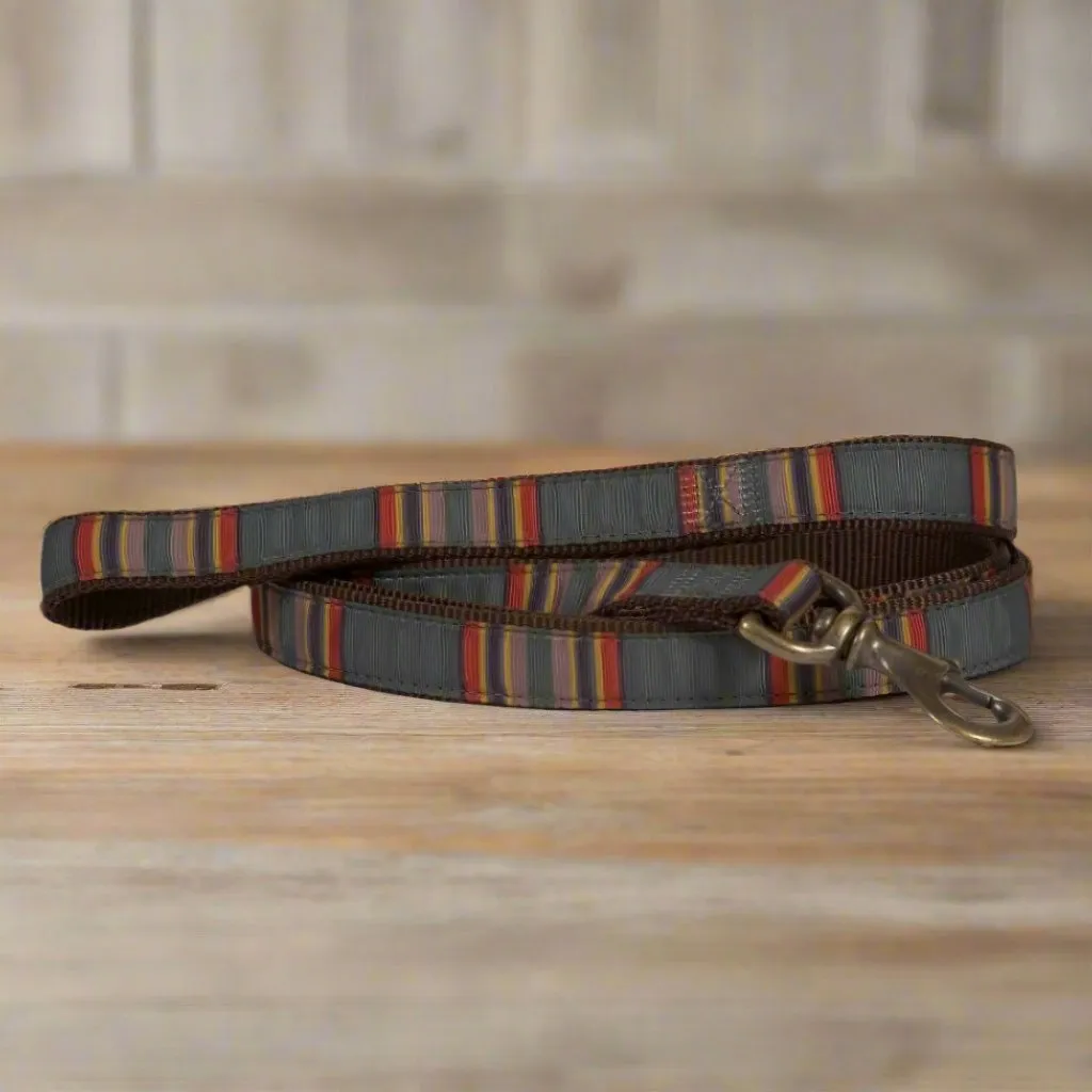 Pendleton Pet Vintage Camp Hiker Leash | Made in USA with Antique Brass Clip and Durable Nylon Webbing