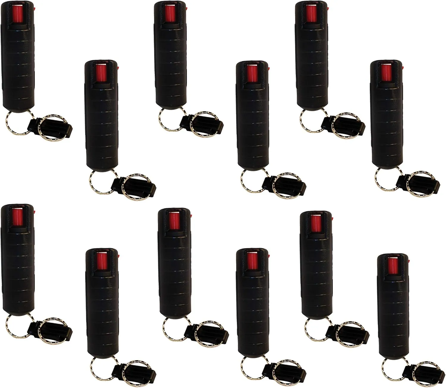Pepper Shot Black 1.2% MC Pepper Spray Bundle - Lot of 12 as Shown