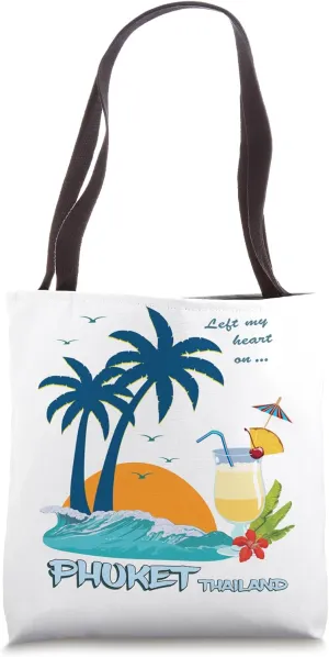 Phuket Thailand Palms Island Beach Vacation Asia Souvenir Tote Bag