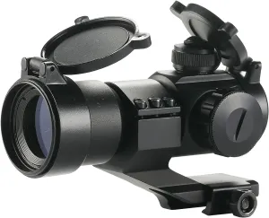 Pinty 1x30 4 MOA Red Green Dot Tactical Reflex Sight with Picatinny Cantilever Mount Black, Khaki