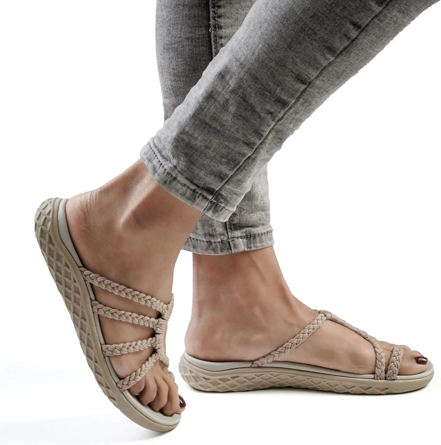 Plaka Wave Flip Flops for Women with Arch Support – Comfortable Womens Flip Flops for Walking – Lightweight Vegan Summer Sandals – Water Resistant and Stylish Beach Slides