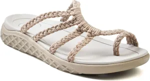 Plaka Wave Flip Flops for Women with Arch Support – Comfortable Womens Flip Flops for Walking – Lightweight Vegan Summer Sandals – Water Resistant and Stylish Beach Slides