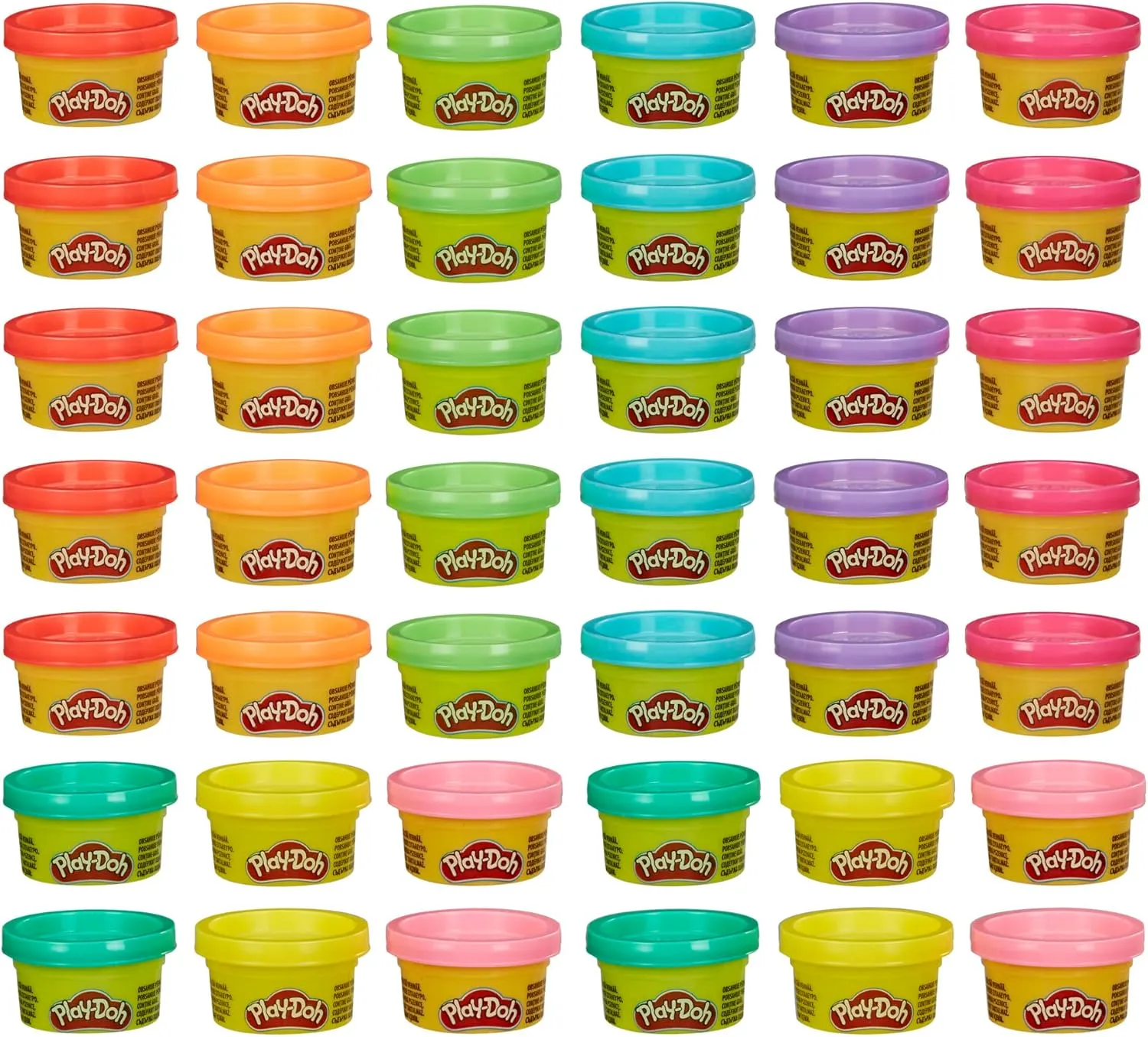 Play Doh Bulk Handout 42-Pack of 1-Ounce Modeling Compound Cans, Non Candy Halloween Handout Toys & Party Favors, Kids Arts & Crafts, Preschool Toys, Ages 2  (Amazon Exclusive)