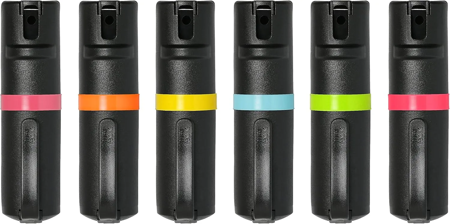 POM Pepper Spray Flip Top - Maximum Strength OC Spray for Self Defense - Tactical Compact & Safe Design - 25 Bursts & 10 ft Range - Powerful & Accurate Stream Pattern…