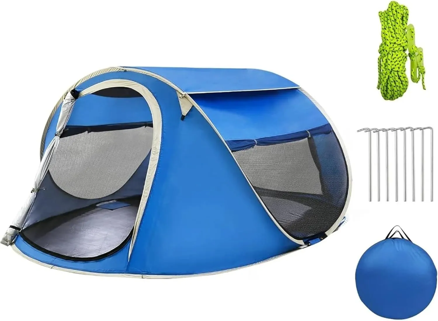 Pop Up Tents Easy Pop Up Tent 4 Person Waterproof Pop Up Camping Tents Automatic Tent Throw Pop Up Instant Flip Pop Tent for Camping Adult Pop Up Tent