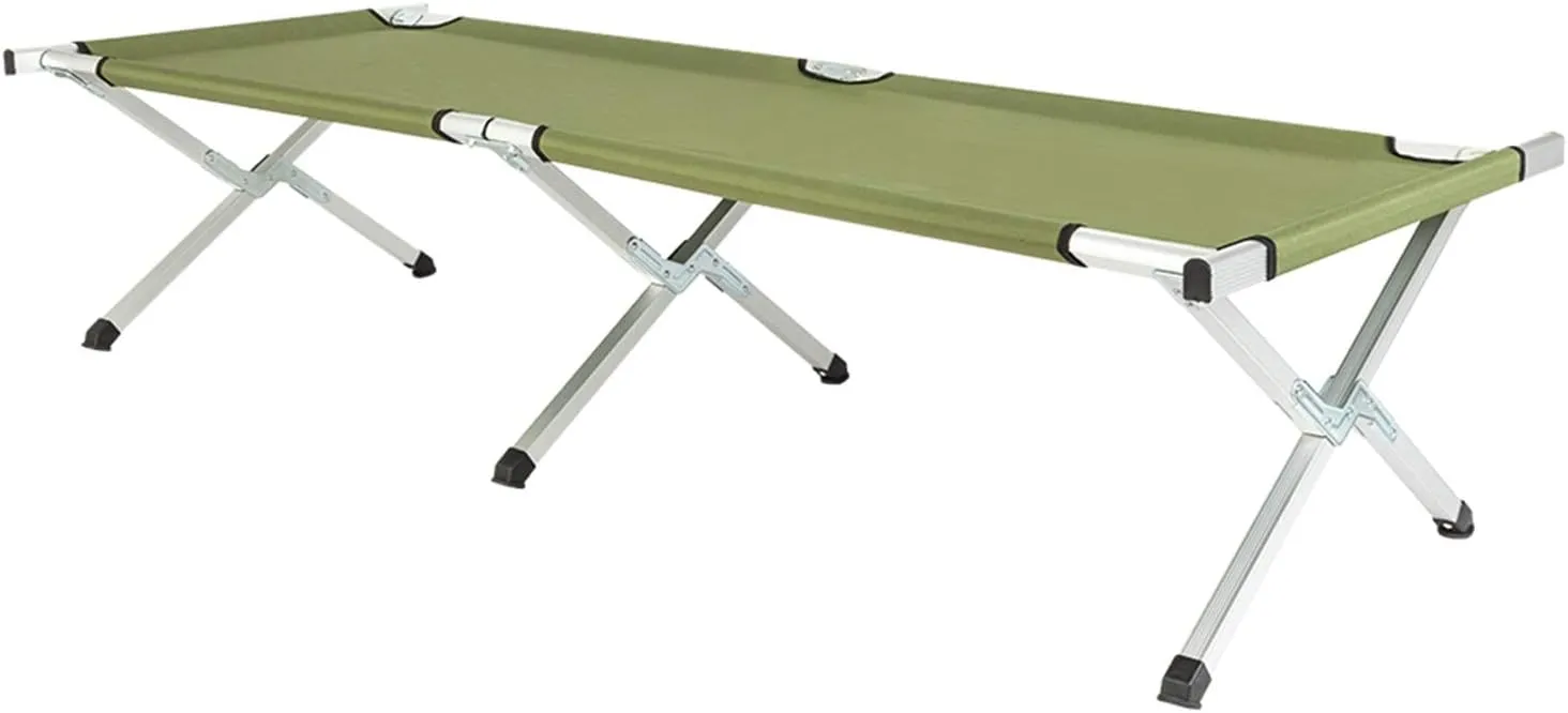 Portable Folding Camping Cot, Outdoor Lounge Chair Sleeping Cot With Carry Bag for Indoor Outdoor Travel, Camp, Pool, Beach, Patio