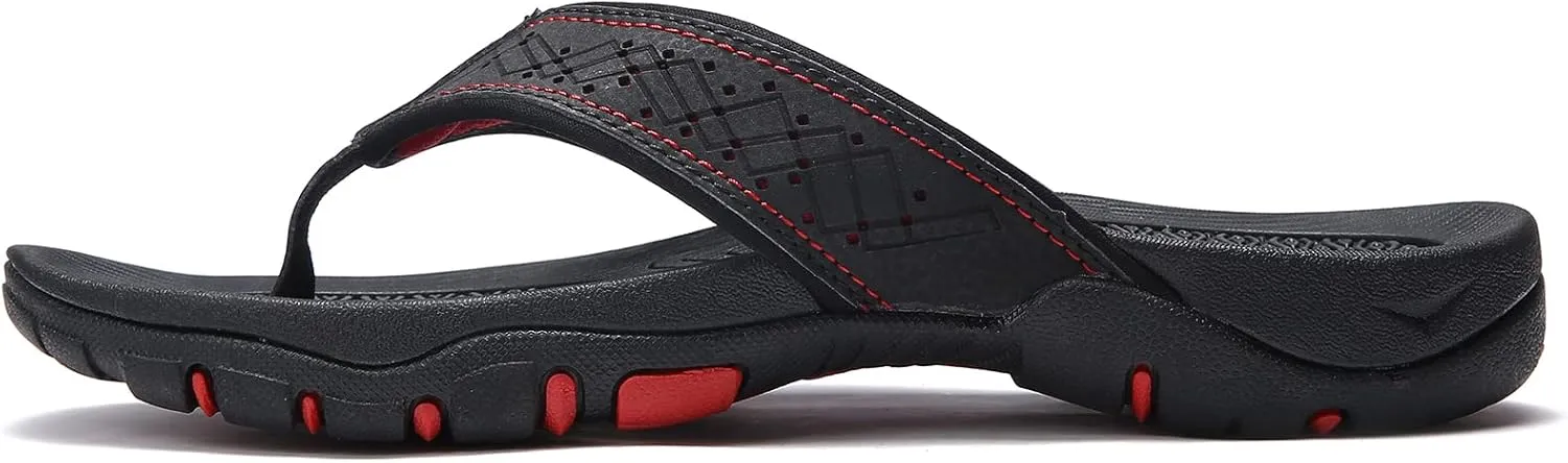 PowerTRC Men's Flip Flops Beach Sandals Indoor And Outdoor Thong Sandals Sport And Casual Wear