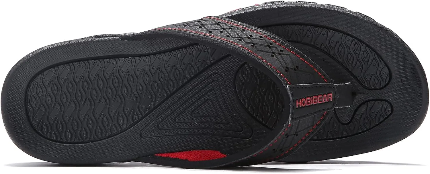 PowerTRC Men's Flip Flops Beach Sandals Indoor And Outdoor Thong Sandals Sport And Casual Wear