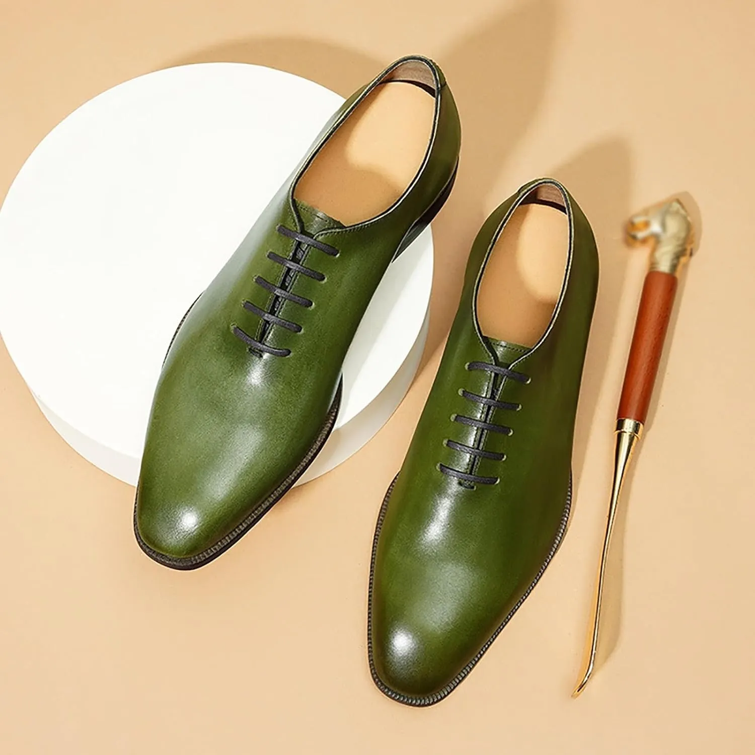 Premium Men's Business Oxford Shoes for Formal Events and Office Wear Breathable Leather, Non-Slip Sole