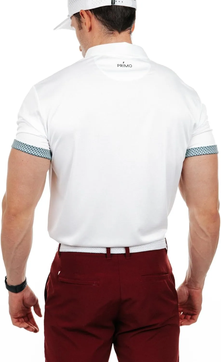 Primo Classic Collar Golf Polo, Lightweight, 100% Polyester, Curved Hem