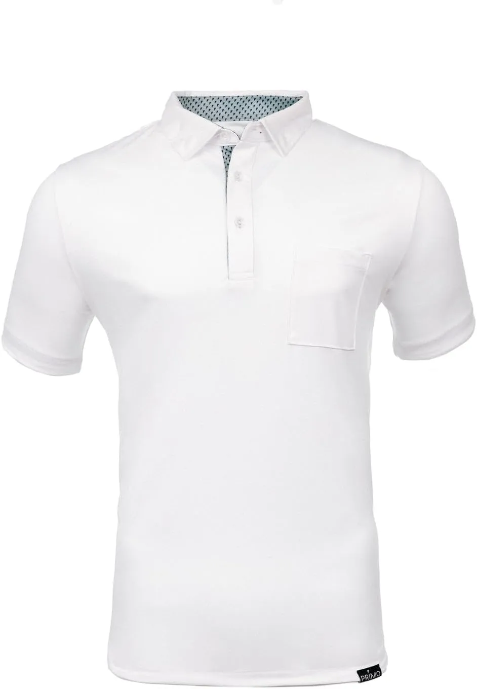 Primo Classic Collar Golf Polo, Lightweight, 100% Polyester, Curved Hem