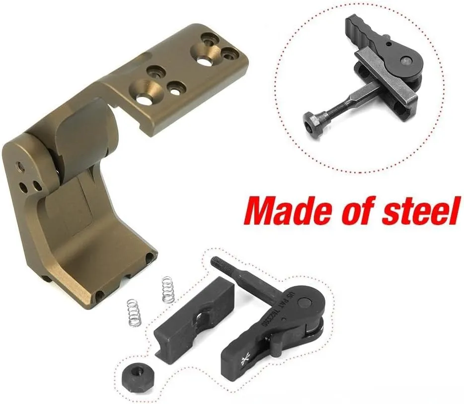 Quick Detach Flip-to-Side Magnifier Mount, 2.26" Centerline Height, Fits EOTech G43/G45, Vortex VMX-3T, CNC 6068 Aluminum