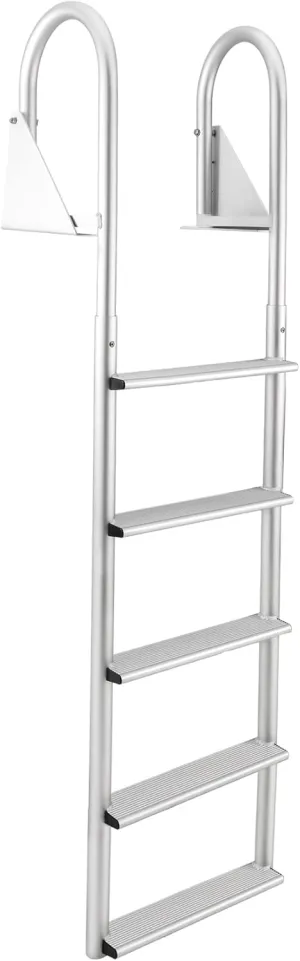 RecPro Marine 4 Step Flip Up and Stationary Boat Dock Swim Ladder 20" Wide