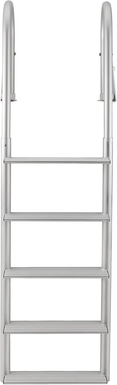 RecPro Marine 4 Step Flip Up and Stationary Boat Dock Swim Ladder 20" Wide