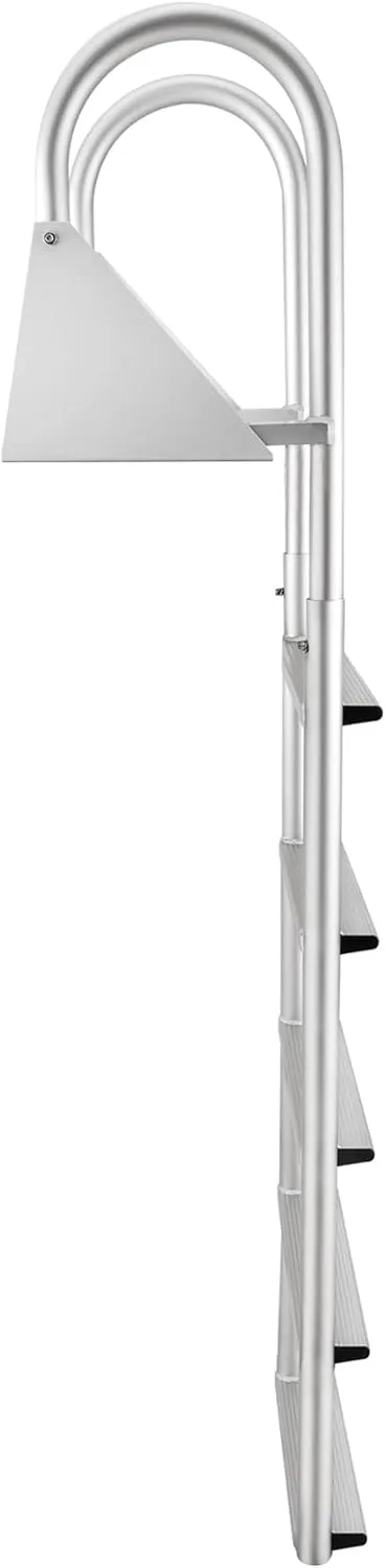 RecPro Marine 4 Step Flip Up and Stationary Boat Dock Swim Ladder 20" Wide